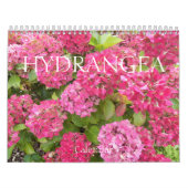 Schöne Hydrangea Bloms floral fotografisch Kalender (Titelbild)
