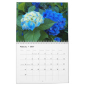 Schöne Hydrangea Bloms floral fotografisch Kalender (Feb 2027)