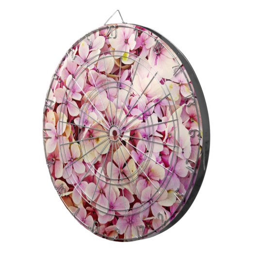 Schöne Hydrangea-Blume Dartscheibe (Vorderseite rechts)