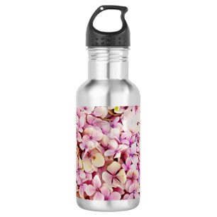 Schöne Hydrangea-Blume Edelstahlflasche
