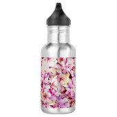 Schöne Hydrangea-Blume Edelstahlflasche (Rechts)