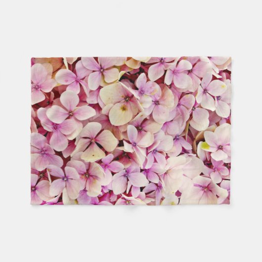 Schöne Hydrangea-Blume Fleecedecke (Vorderseite (Horizontal))