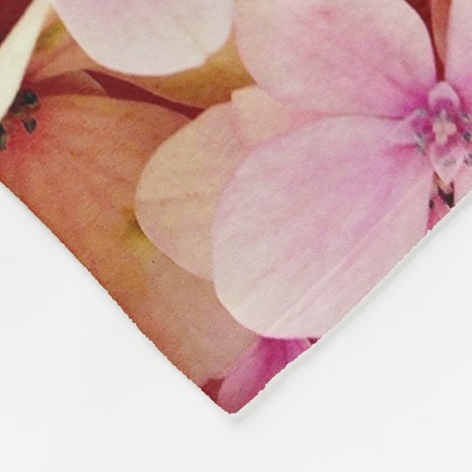 Schöne Hydrangea-Blume Fleecedecke (Ecke)