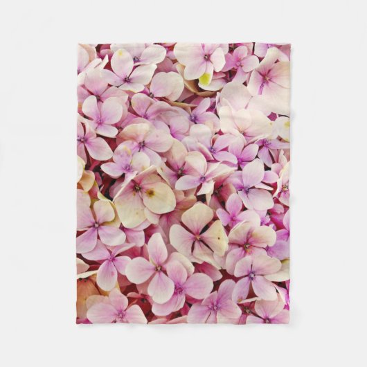 Schöne Hydrangea-Blume Fleecedecke (Vorderseite)