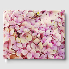 Schöne Hydrangea-Blume Gästebuch