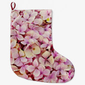 Schöne Hydrangea-Blume Großer Weihnachtsstrumpf (Vorderseite)