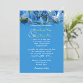 Schöne Hydrangea-Blume Hochzeit Einladung (Stehend Vorderseite)