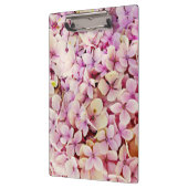 Schöne Hydrangea-Blume Klemmbrett (Links)