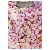Schöne Hydrangea-Blume Klemmbrett (Vorderseite)