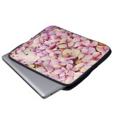 Schöne Hydrangea-Blume Laptopschutzhülle (Vorne Knopf)