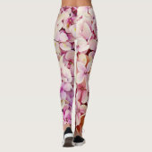 Schöne Hydrangea-Blume Leggings (Rückseite)