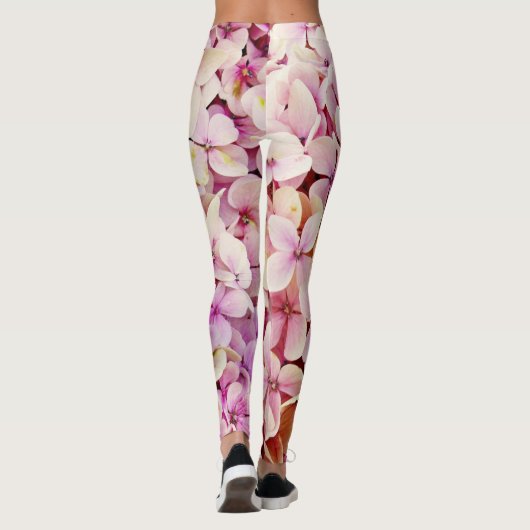 Schöne Hydrangea-Blume Leggings (Rückseite)