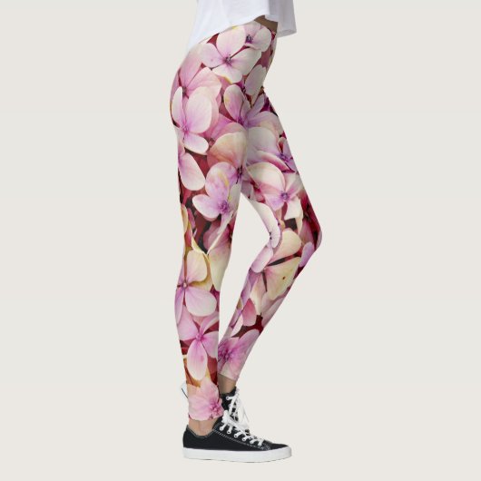 Schöne Hydrangea-Blume Leggings (Rechts)