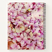 Schöne Hydrangea-Blume Notizblock (Rückseite)
