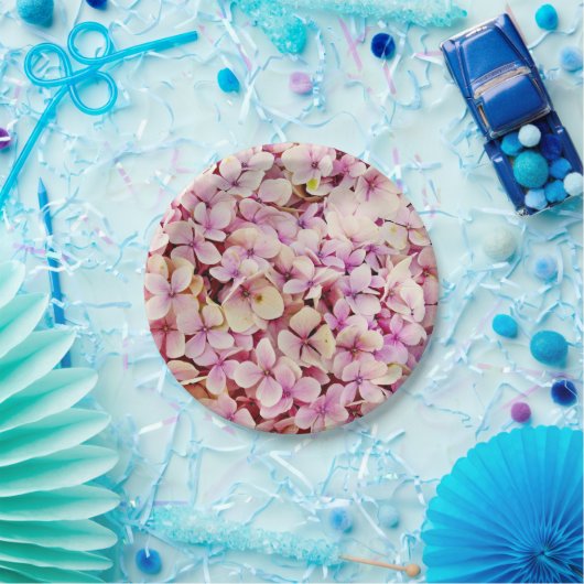 Schöne Hydrangea-Blume Pappteller (Party)
