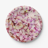 Schöne Hydrangea-Blume Pappteller (Vorderseite)