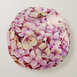 Schöne Hydrangea-Blume Rundes Kissen