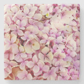 Schöne Hydrangea-Blume Steinuntersetzer (Vorderseite)