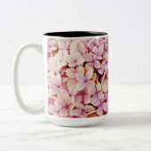 Schöne Hydrangea-Blume Zweifarbige Tasse (Links)