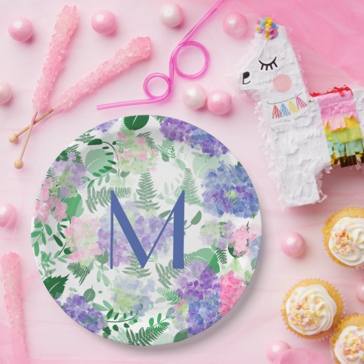 Schöne Hydrangea-Mischung Pappteller (Party)