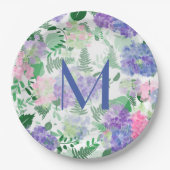 Schöne Hydrangea-Mischung Pappteller (Vorderseite)