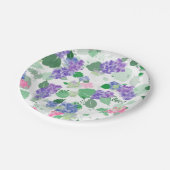 Schöne Hydrangea-Mischung Pappteller (Schrägansicht)