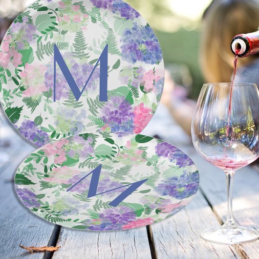 Schöne Hydrangea-Mischung Pappteller