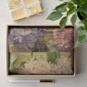 Schöne Hydrangeas aus rustikalem Holz Seidenpapier (Geschenk)