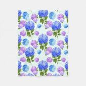 Schöne Hydrangeas Fleecedecke (Vorderseite)