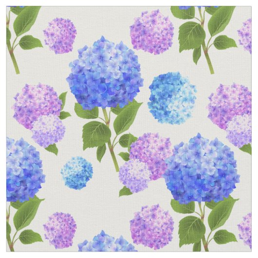 Schöne Hydrangeas Stoff (Nahaufnahme)