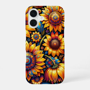 Schöne hyperrealistische Sonnenblumenkunst iPhone 16 Hülle