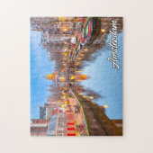 Schöne iconische Stadt Amsterdam, Niederlande Puzzle (Vertikal)