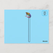 Schöne iguana Postkarte (Rückseite)