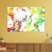 Schöne Illusion Bunt-Mauer-Kunst Leinwanddruck (Insitu (Wohnzimmer))