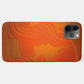 Schöne Illustration junge Frau mit gewelltem Haar Case-Mate iPhone Hülle (Rückseite (Horizontal))