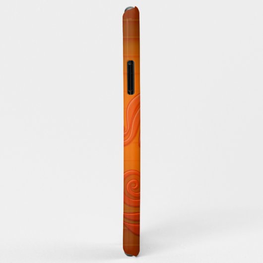 Schöne Illustration junge Frau mit gewelltem Haar Case-Mate iPhone Hülle (Hinten/Rechts)