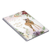 Schöne Illustration Sparkling Gold Glitzer Girl Notizblock (Rechte Seite)