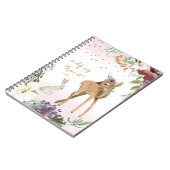 Schöne Illustration Sparkling Gold Glitzer Girl Notizblock (Linke Seite)