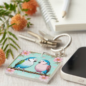 Schöne Illustrationsfeiern Schlüsselanhänger (Vorderseite rechts)