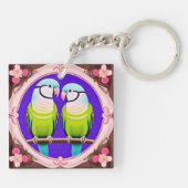 Schöne Illustrationsfeiern Schlüsselanhänger (Rückseite)