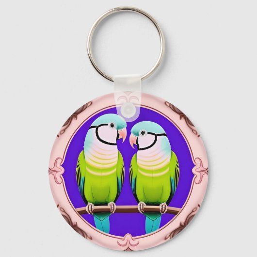 Schöne Illustrationsfeiern Schlüsselanhänger (Vorderseite)