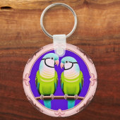 Schöne Illustrationsfeiern Schlüsselanhänger (Rückseite)