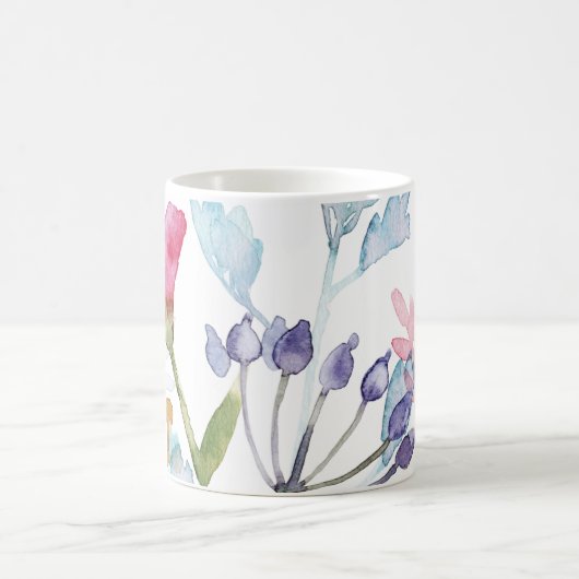 Schöne Illustrierte Blumendrucke Kaffeetasse (Mittel)