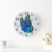 Schöne illustrierte Butterfly Große Wanduhr (Zuhause)