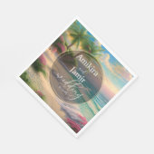 Schöne Imitate Strand Glitzer Hochzeit Serviette (Ecke)