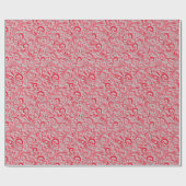 Schöne Imitate Textil Red Weihnachtsfeiertag Geschenkpapier (Flach)