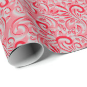 Schöne Imitate Textil Red Weihnachtsfeiertag Geschenkpapier (Rolleneckpunkt)