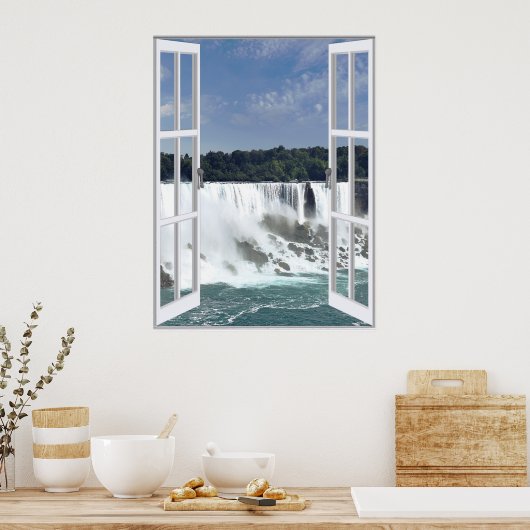 Schöne Imitate zum Wasserfall Poster (Küche)