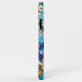Schöne Imitats Iridescent Glass Floral Art Muster Case-Mate iPhone Hülle (Hinten/Rechts)