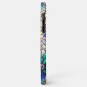 Schöne Imitats Iridescent Glass Floral Art Muster Case-Mate iPhone Hülle (Hinten/Links)